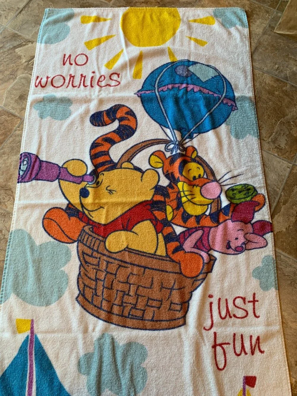 Disney Winnie The Pooh Tigger & Piglet Beach Towel